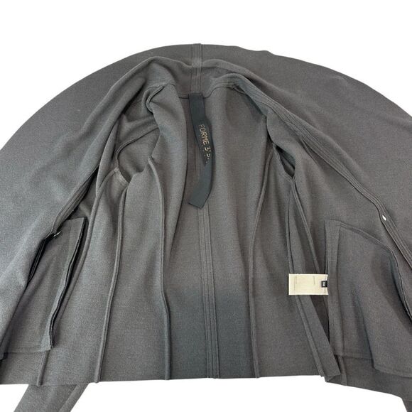 FORME D'Expression 3’3204322896 Gray Wool Asymetrical Shawl Colar Jacket, 38 - Picture 10 of 13